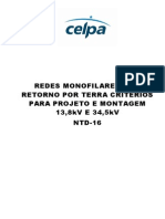 NTD 16 Redes Monofilares Com Retorno Por Terra