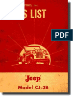 Jeep CJ3B Catalogo de Pecas