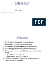 CSE679: JPEG: JPEG Goals JPEG Compression Steps Lab