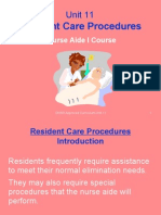 Unit 11-Resident Care Procedures