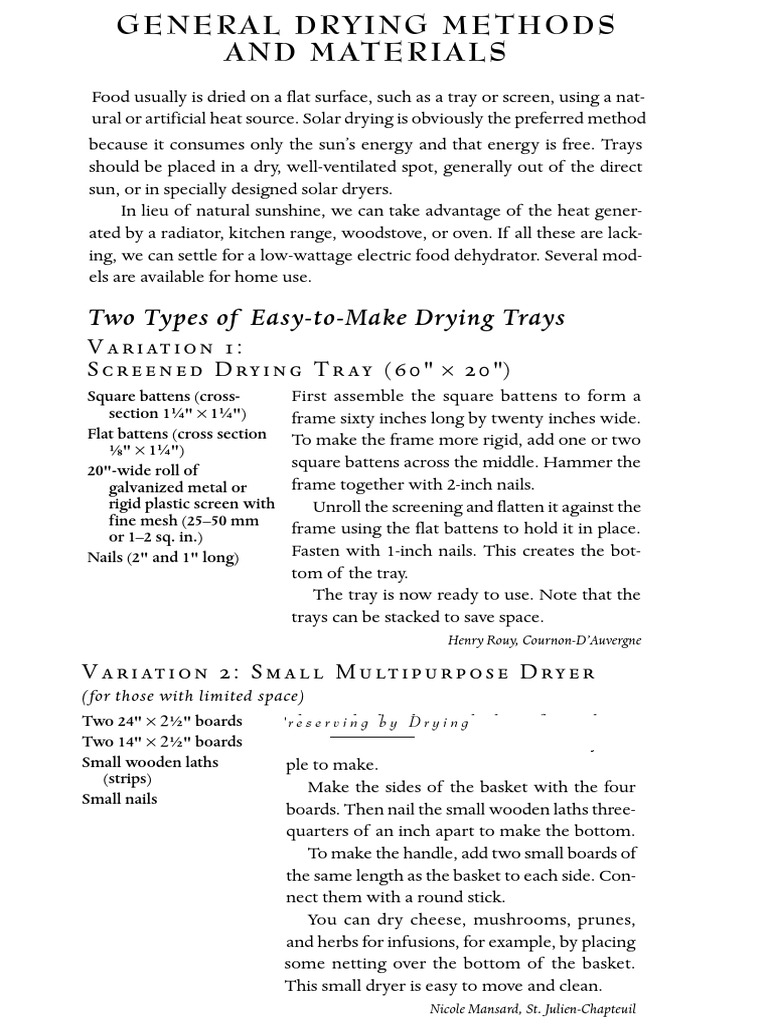 How To: Drying Methods and Materials | PDF