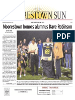 Moorestown Honors Alumnus Dave Robinson: Inside This Issue