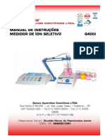 Manual de Instruções Medidor de Íon Seletivo Q400I