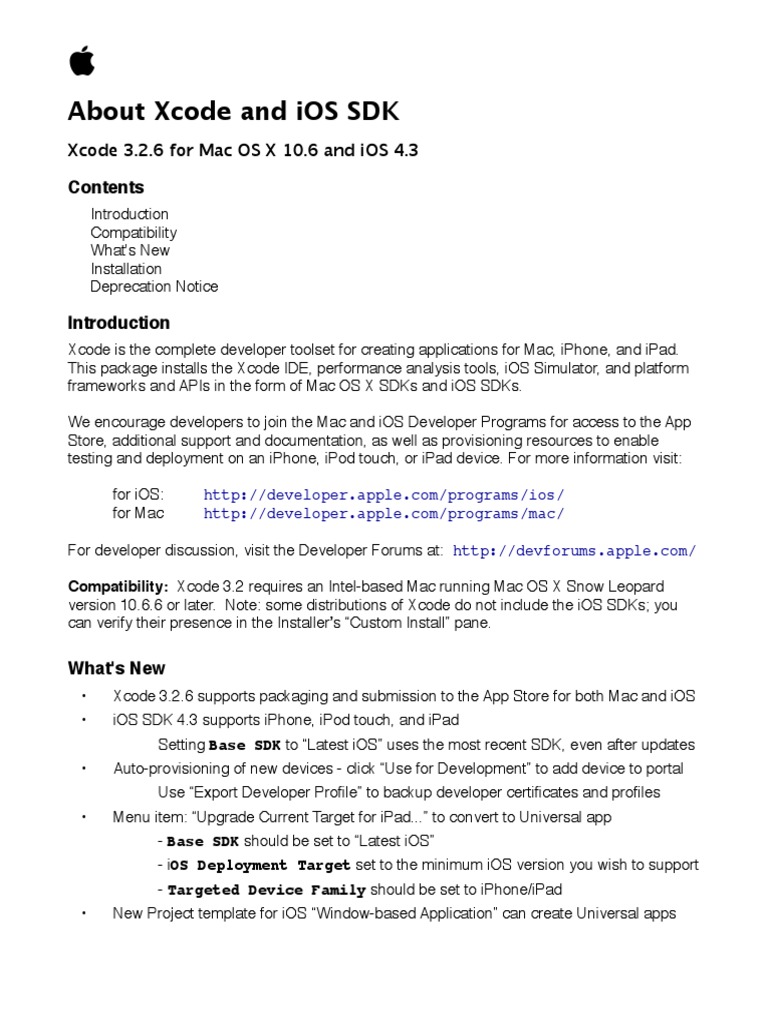 About Xcode | PDF | Xcode | Ios Sdk