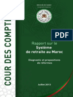 Rapport sur le système de retraite au Maroc _ Diagnostic et Propositions de Reformes _