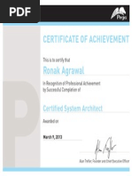 Certificate of Achievement Certificate of Achievement: Ronak Agrawal