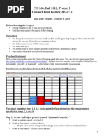 CIS 163, Fall 2013, Project 2 Connect Four Game (DRAFT)