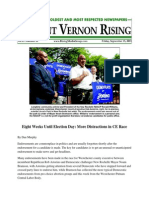 Mount Vernon Rising: "Eight More Weeks Until Election Day: More Distractions in CE Race"