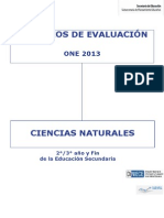 Criterios de Ciencias Naturales 2-¦-3-¦ y FIN Secundaria