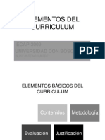 Elementos Del Curriculum