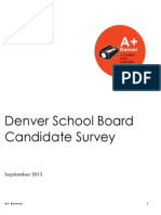 DPS School Board Candidate Survey - September 2013