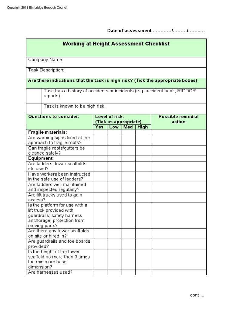 risk-assessment-checklist-working-at-height-pdf