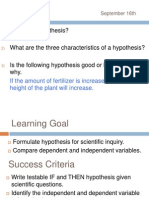 variables hypothesis weebly