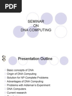 Download Seminar on DNA Computing by nehank17 SN16870247 doc pdf