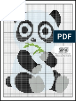 panda cross stitch pattern