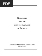 Download Guidelines for the Economic Analysis of Projects by Nathaniel SN16872150 doc pdf