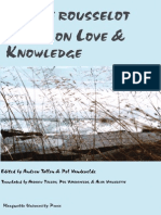 Pierre Rousselot, Andrew Tallon, Pol Vandevelde Essays on Love and Knowledge 2008