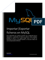 Importar-Exportar Datos en MySQL