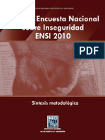 Encuesta Nacional Sobre Inseguridad 2010