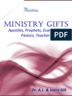 The Ministry Gifts - Apostles, Prophets, Evangelists, Pastors, Teachers