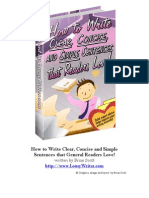 Ebook Clear Sentence Writing