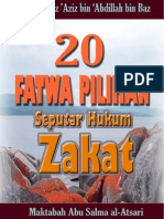 20 Fatwa Pilihan Seputar Zakat