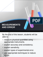1.4 Measurements and Error