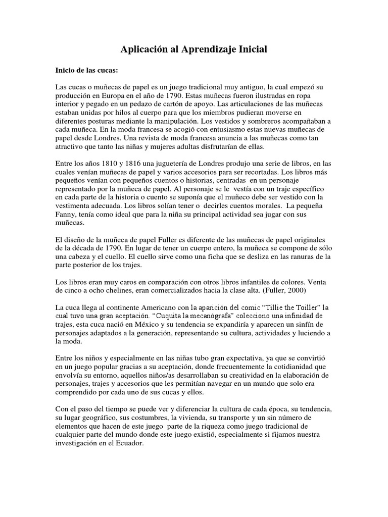 cucas muñecas de papel