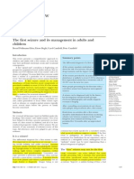 The First Seizure and Its Management in Adults and Children