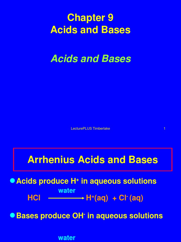Acids and Bases | PDF | Hydroxide | Acid
