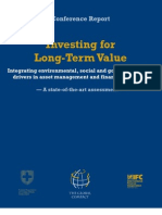 Who Cares Wins 2005 Conference Report: Investing For Long-Term Value (October 2005)