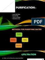 Water Purification:: Team Mates: - Chong Shi Xian - Pang Zi Hin - Yong Yao Theng - Cheah Kar Sen