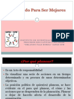 Planeando Para Ser Mejores