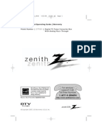 Zenith Dtt900 User Manual
