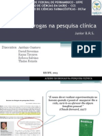 Seminário de Bioética (Acesso às Drogas na Pesquisa Clínica)