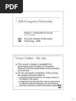 524 Computer Networks: Course Outline - The Aim