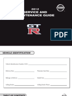 2012 GTR Service Maintenance Guide