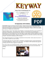 Rotary Club of Queanbeyan Inc: 18 September 2013 Edition