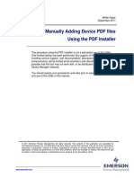 AMS: Manually Adding Device PDF Files Using The PDF Installer
