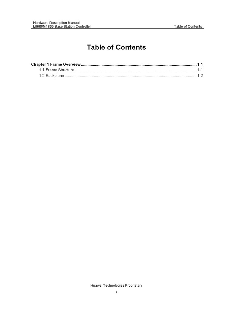 Huawei BSC 32 - 08 Frame Overview | PDF | Telecommunications ...