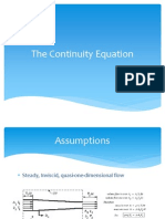 The Continuity Equation