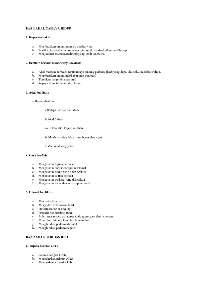 Adab Agama Islam Ting 4 Pdf