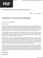 Download HUBUNGAN FILSAFAT DAN PENDIDIKANpdf by resnedi SN168816042 doc pdf