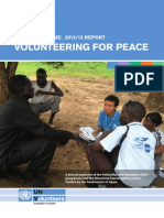 HRD (Human Resource Development) Programme 2012/13 Report VOLUNTEERING FOR PEACE