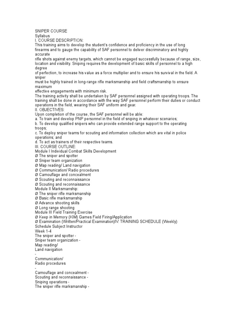 Sniper | PDF | Sniper | Military Science