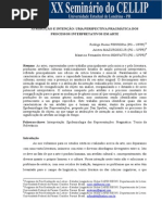 Atribuicao e Intencao - Uma Perspectiva Pragmatica Dos Processos Interpretativos Em Arte