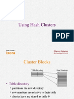 Adams - Hash Clusters Oracle