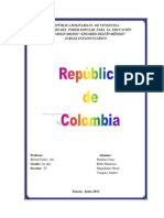 Creacion de La Republica de Colombia