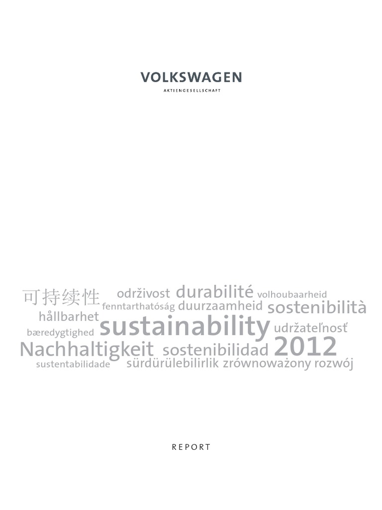 Volkswagen Corporate Social Responsibility Report – RVZQ