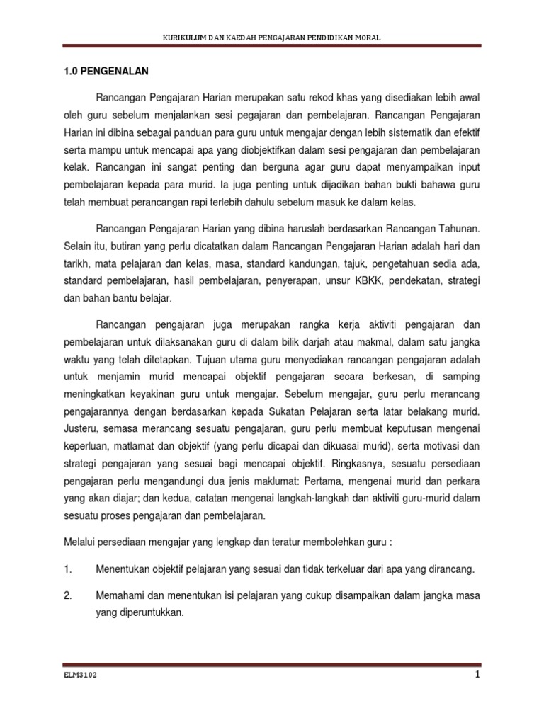 Kerja Kursus Moral Pdf